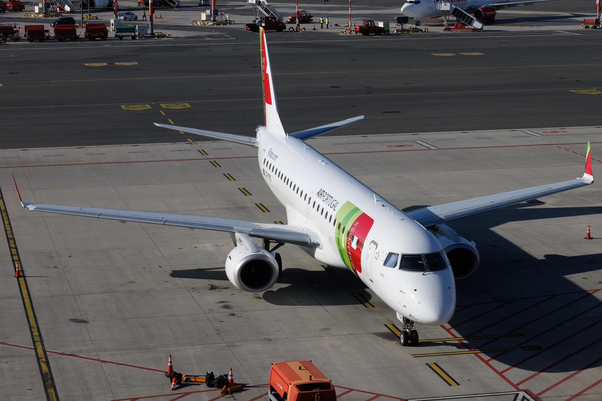 Hamburg Airport: TAP Express (TP / TAP) | Operator: Portugalia Airlines | Embraer E190LR E190 | CS-TPQ | MSN 19000450