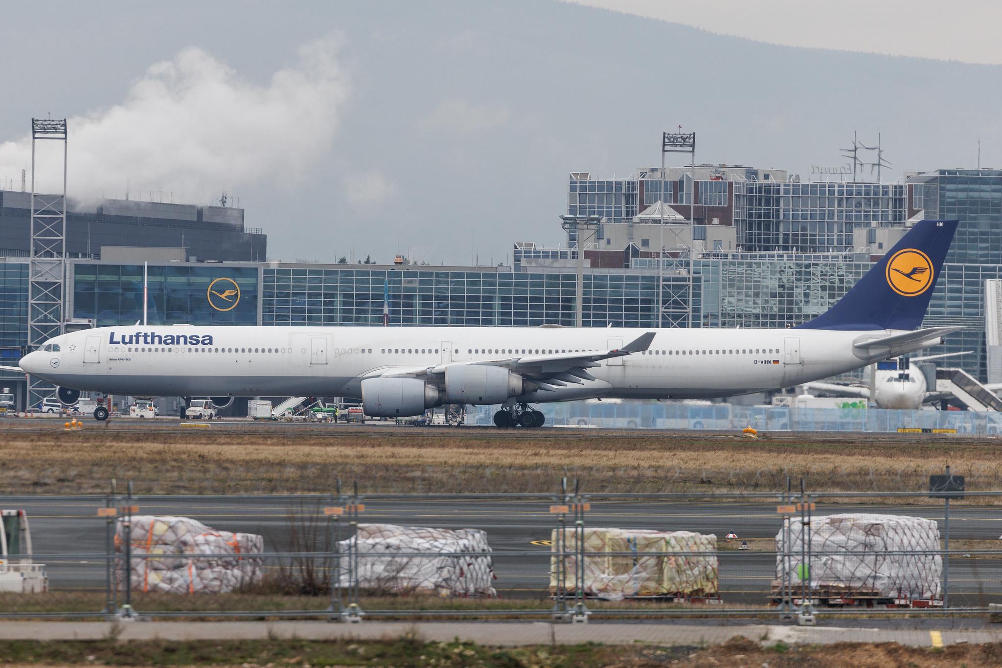 Frankfurt Airport: Lufthansa (LH / DLH) | Airbus A340-642 A346 | D-AIHW | MSN 0972