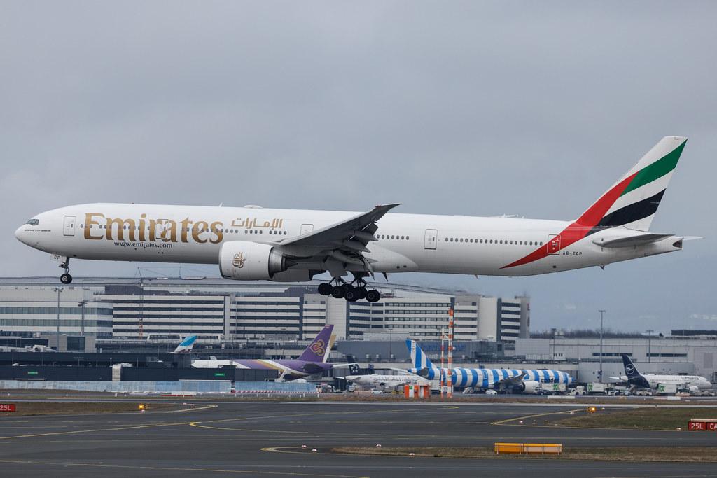 Frankfurt Airport: Emirates (EK / UAE) | Boeing 777-31H(ER) B77W | A6-EGP | MSN 35599