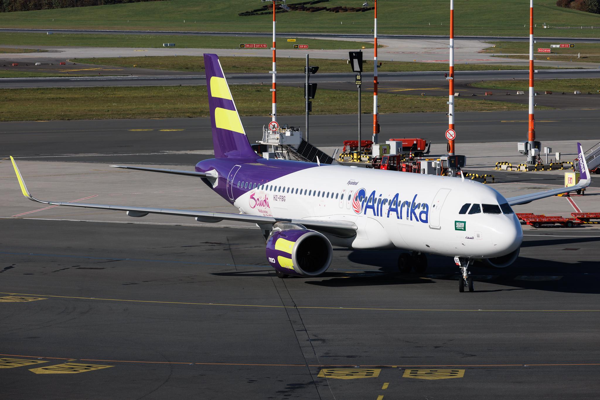 Hamburg Airport: Air Anka (6K / TAH) | Operator: flyadeal | Airbus A320-251N A20N | HZ-FBG | MSN 12053