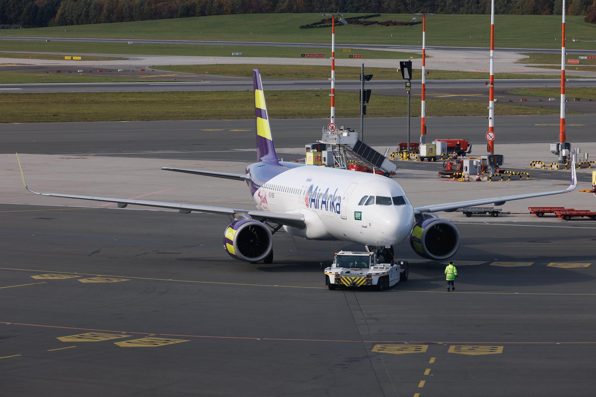 Hamburg Airport: Air Anka (6K / TAH) | Operator: flyadeal | Airbus A320-251N A20N | HZ-FBG | MSN 12053