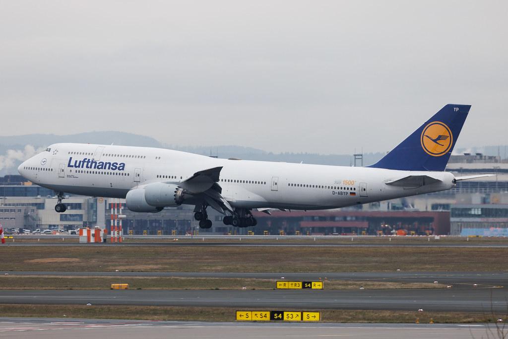 Frankfurt Airport: Lufthansa (LH / DLH) | Livery: 1500th 747 Sticker | Boeing 747-830 B748 | D-ABYP | MSN 37839