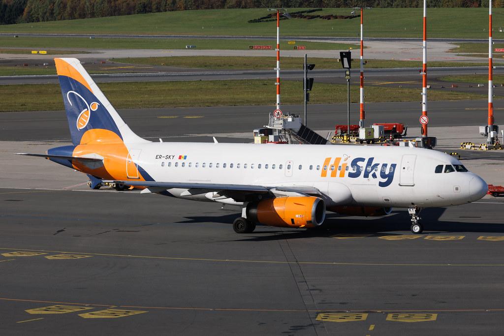 Hamburg Airport: HiSky (H7 / HYM) | Airbus A319-131 A319 | ER-SKY | MSN 02326