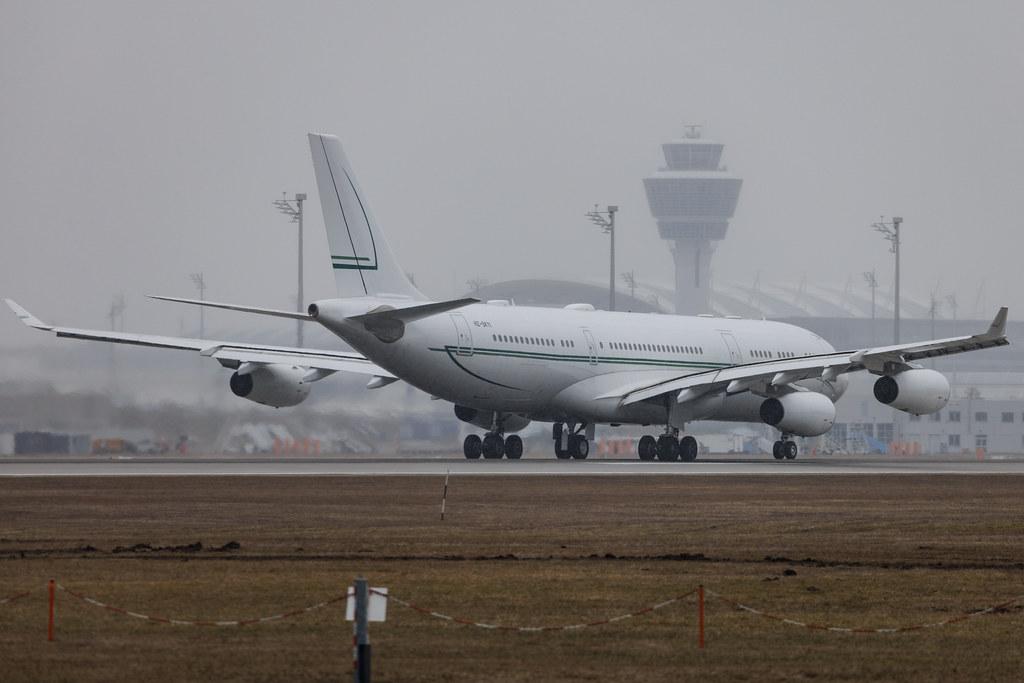 Munich Airport: Alpha Star | Airbus A340-212 A342 | HZ-SKY1 | MSN 0009