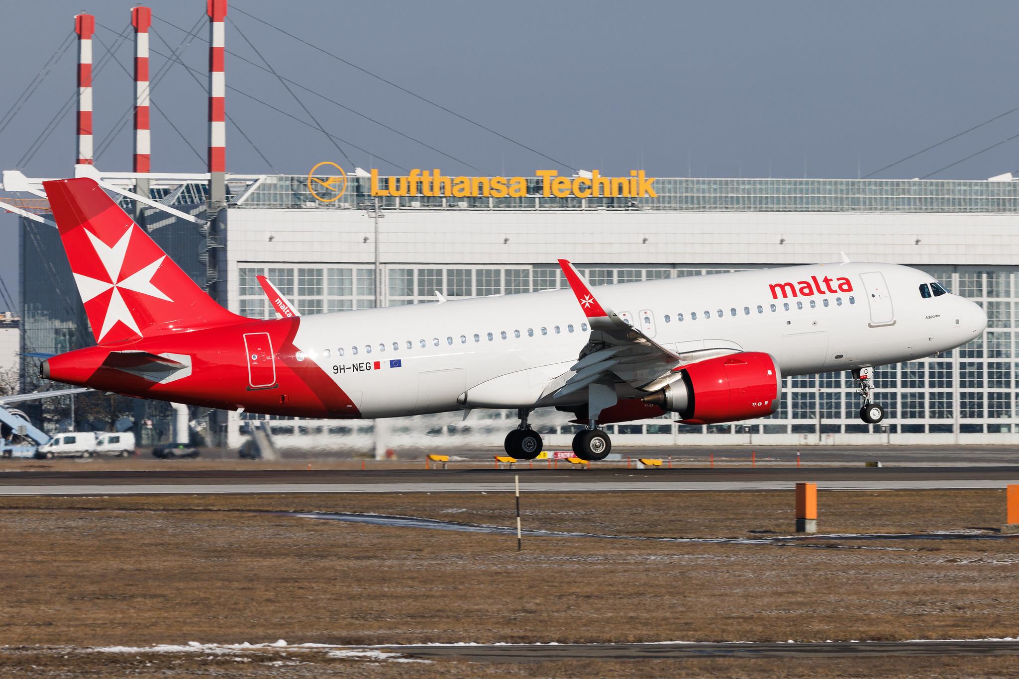 Munich Airport: KM Malta Airlines (KM / KMM) | Airbus A320-251N A20N | 9H-NEG | MSN 12182
