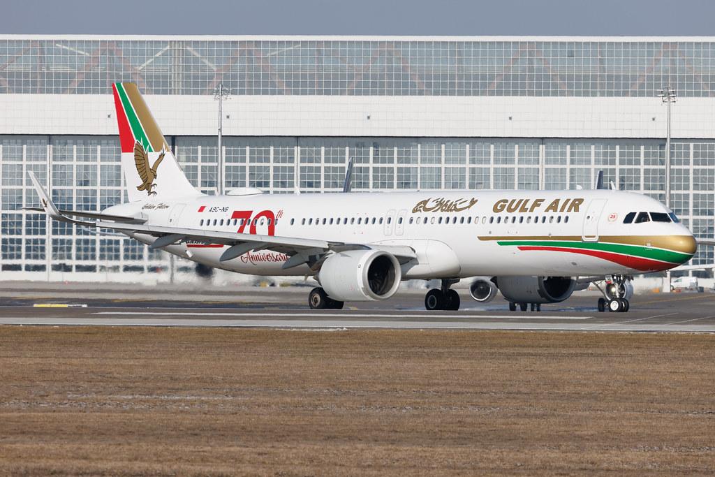 Munich Airport: Gulf Air (GF / GFA) | Livery: Retro 1976 Livery | Airbus A321-253NX A21N | A9C-NB | MSN 10169