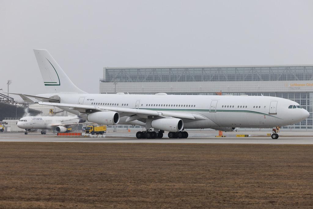 Munich Airport: Alpha Star | Airbus A340-212 A342 | HZ-SKY1 | MSN 0009