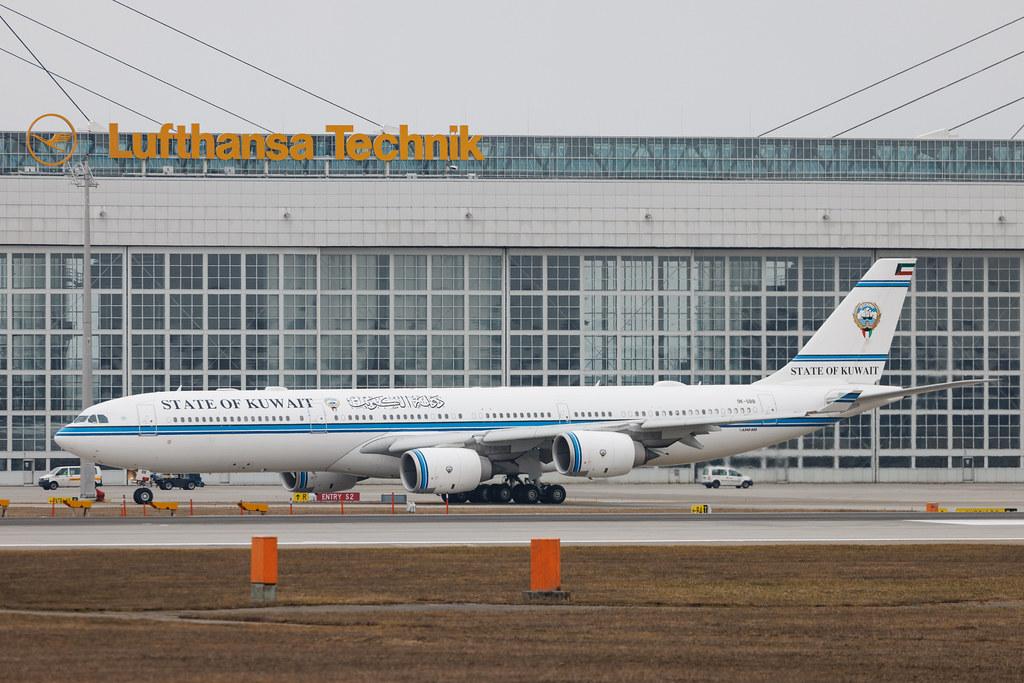 Munich Airport: Kuwait - Government (KUG) | Airbus A340-541 A345 | 9K-GBB | MSN 1102