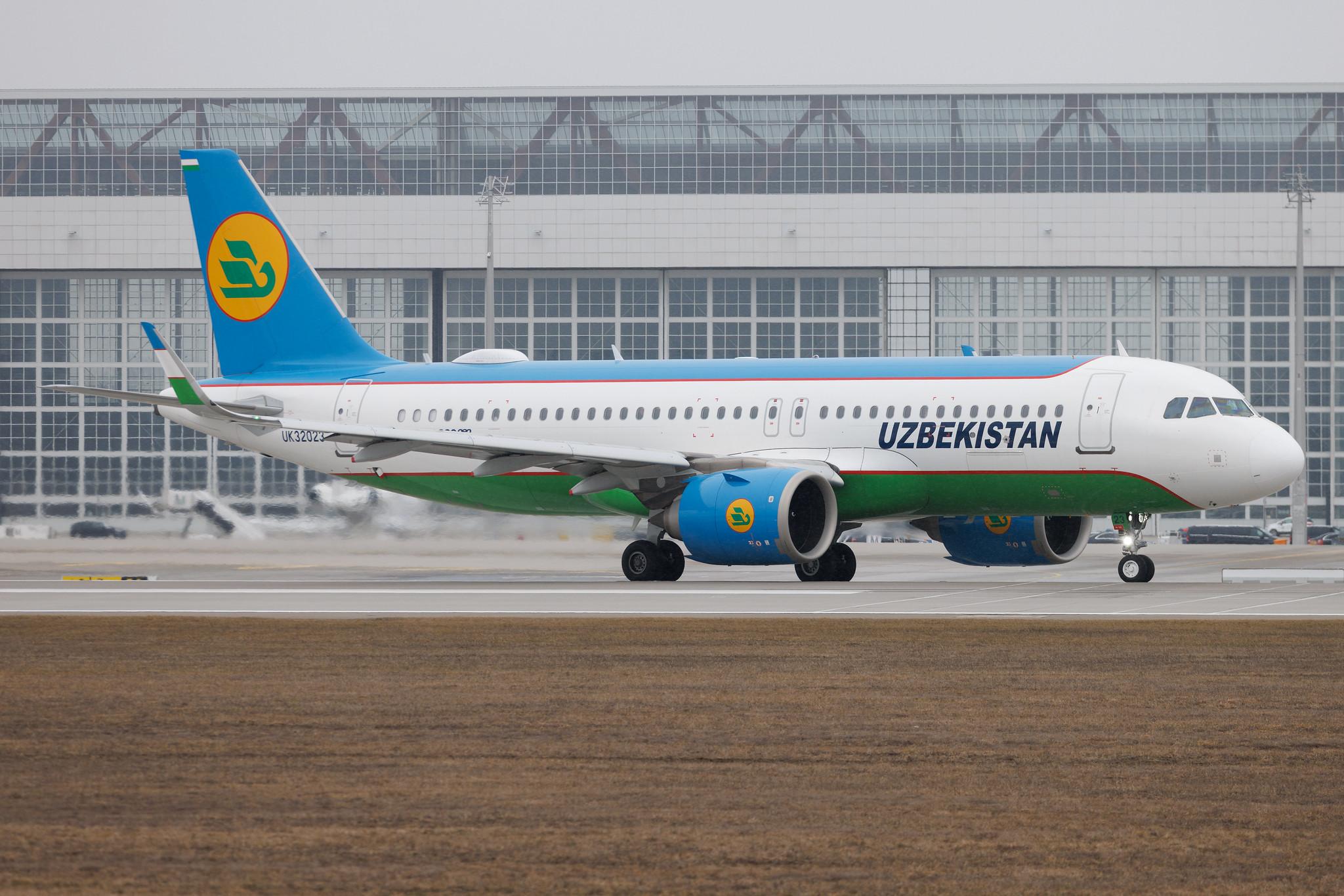 Munich Airport: Uzbekistan Airways (HY / UZB) | Airbus A320-251N A20N | UK32023 | MSN 10423
