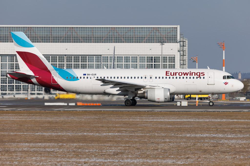 Munich Airport: Eurowings (EW / EWG) | Operator: Eurowings Europe | Airbus A320-214 A320 | 9H-EUR | MSN 03908