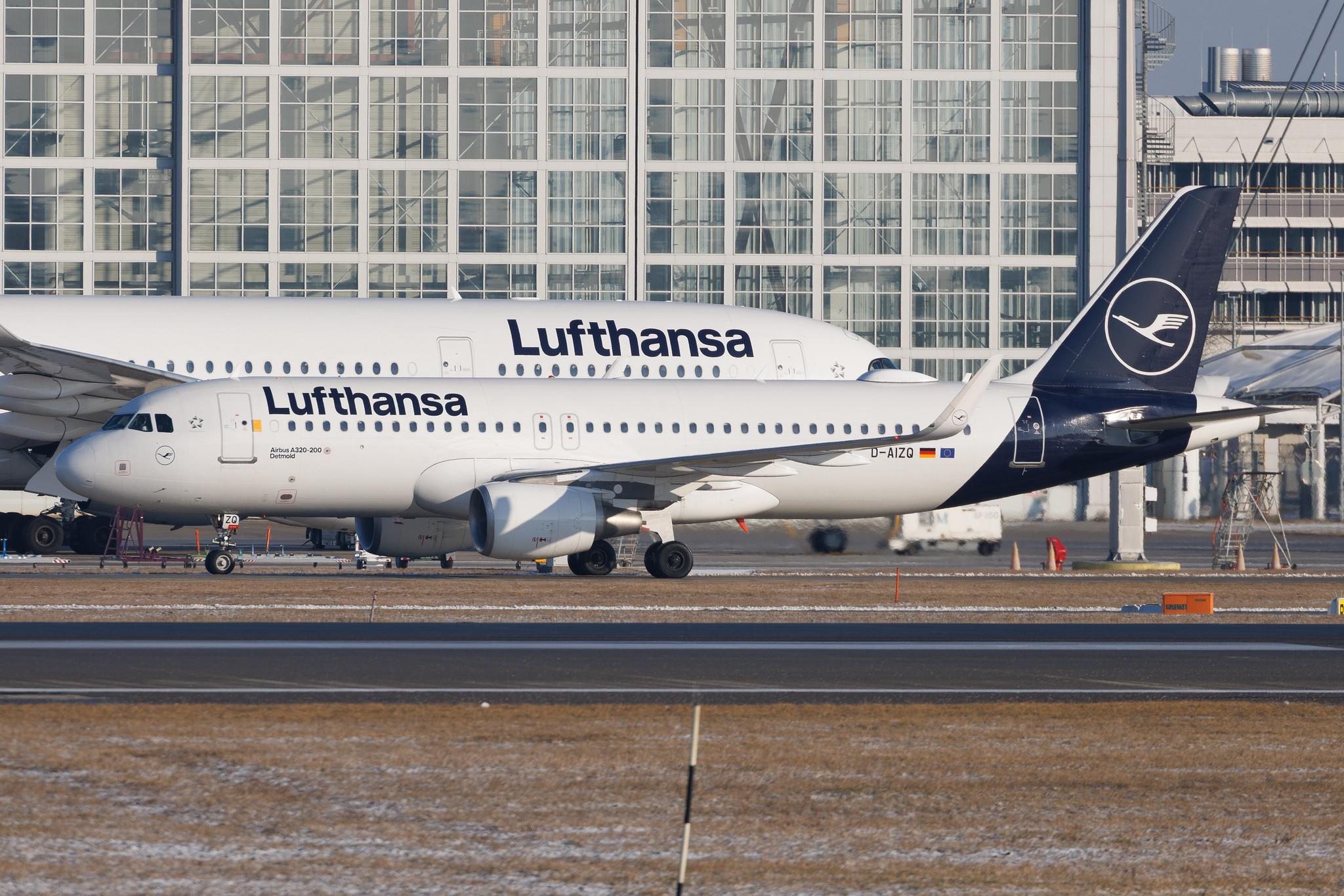 Munich Airport: Lufthansa (LH / DLH) | Airbus A320-214 A320 | D-AIZQ | MSN 5497
