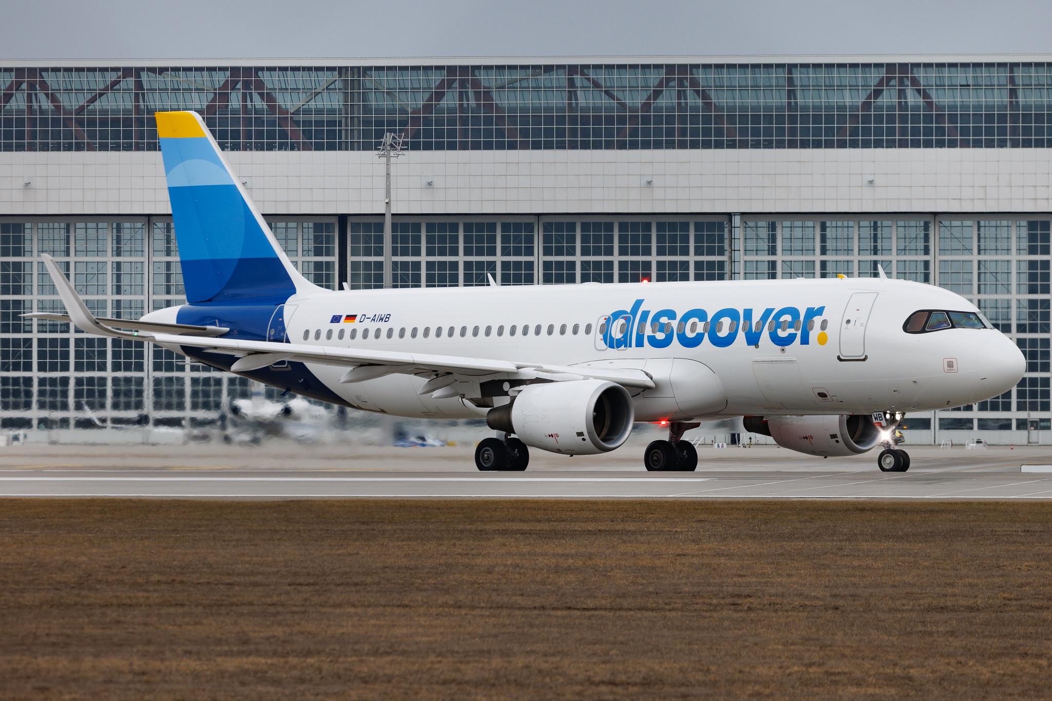 Munich Airport: Discover Airlines (4Y / OCN) | Airbus A320-214 A320 | D-AIWB | MSN 7699