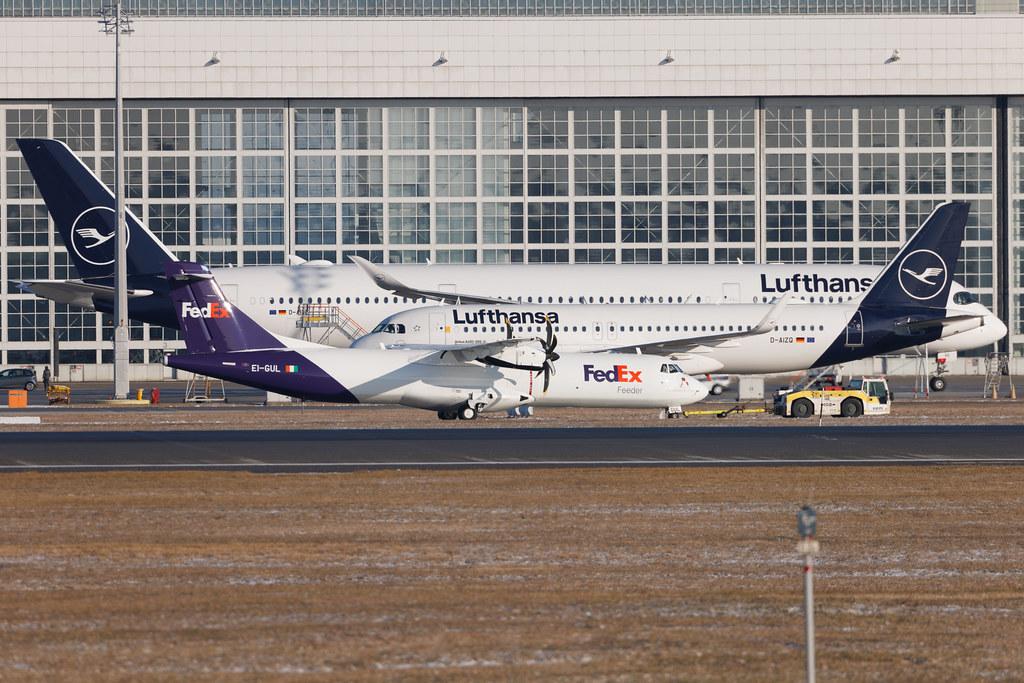 Munich Airport: FedEx Feeder (FX / FDX) | Operator: ASL Airlines |  ATR 72-600F AT76 | EI-GUL | MSN 1653