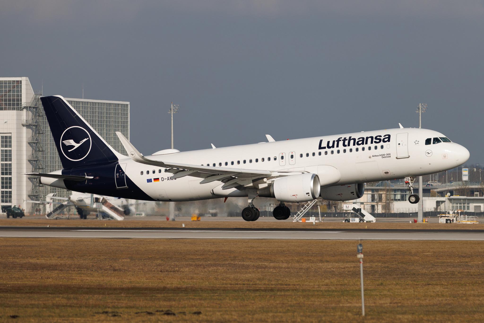 Munich Airport: Lufthansa (LH / DLH) | Airbus A320-214 A320 | D-AIZQ | MSN 5497