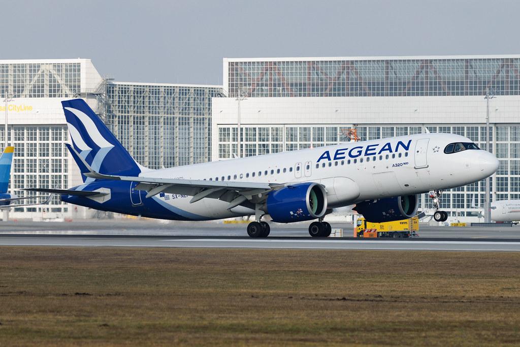 Munich Airport: Aegean Airlines (A3 / AEE) | Airbus A320-271N A20N | SX-NEI | MSN 11338