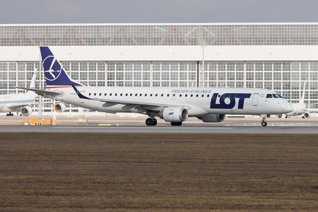 Munich Airport: LOT (LO / LOT) | Embraer E195LR E195 | SP-LNC | MSN 19000462
