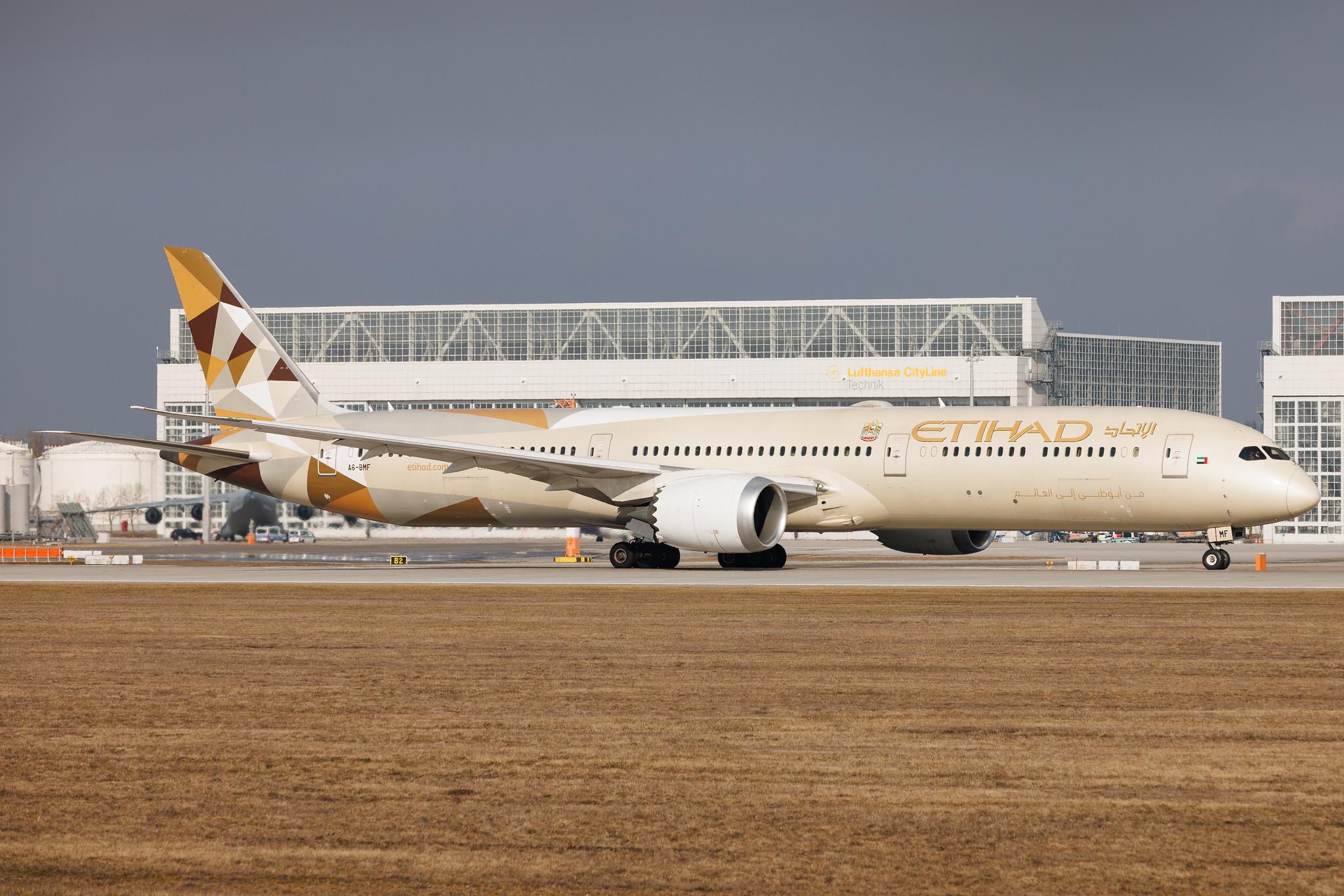 Munich Airport: Etihad Airways (EY / ETD) | Boeing 787-10 Dreamliner B78X | A6-BMF | MSN 60761