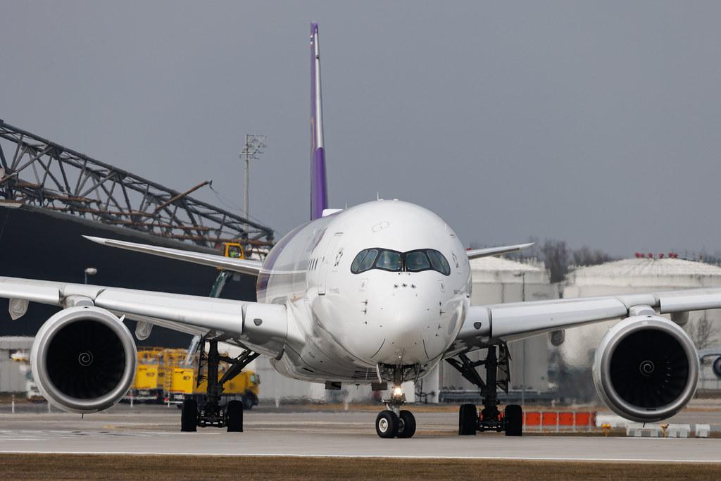 Munich Airport: Thai Airways (TG / THA) | Airbus A350-941 A359 | HS-THV | MSN 187
