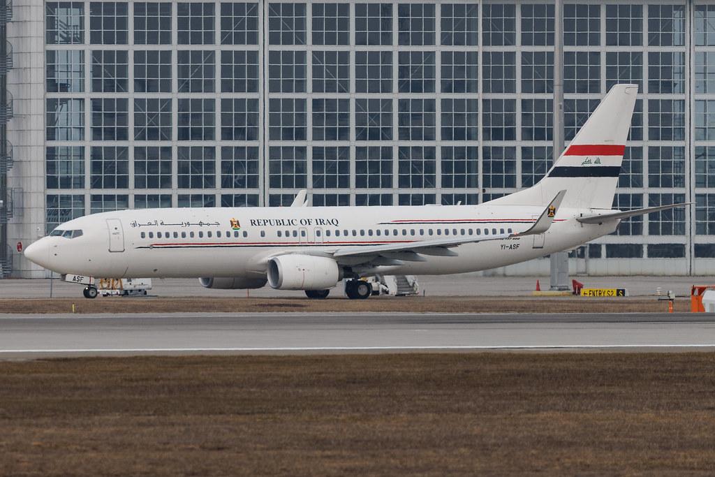Munich Airport: Iraqi Airways (IA / IAW) | Boeing 737-81Z B738 | YI-ASF | MSN 40105