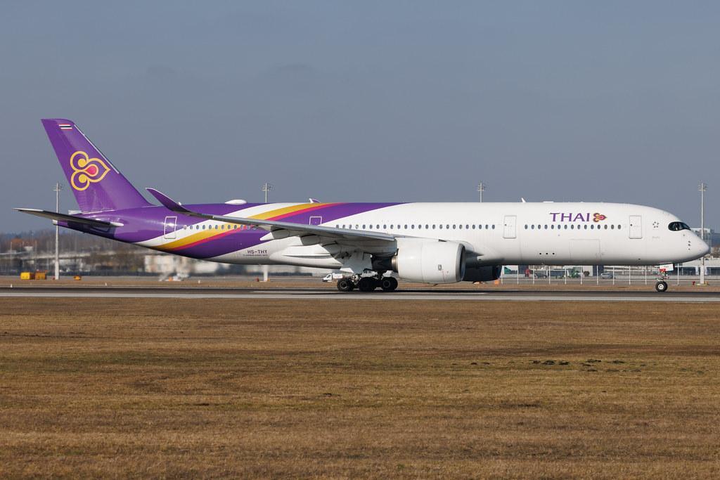 Munich Airport: Thai Airways (TG / THA) | Airbus A350-941 A359 | HS-THY | MSN 124