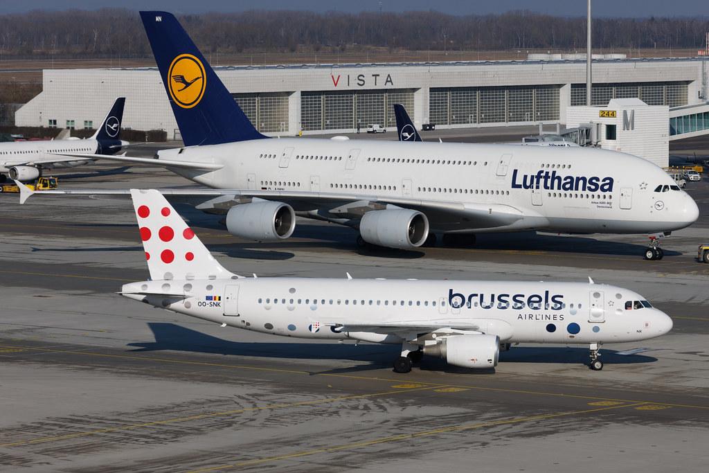 Munich Airport: Brussels Airlines (SN / BEL) | Airbus A320-214 A320 | OO-SNK | MSN 3373