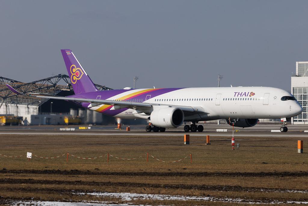 Munich Airport: Thai Airways (TG / THA) | Airbus A350-941 A359 | HS-THY | MSN 124