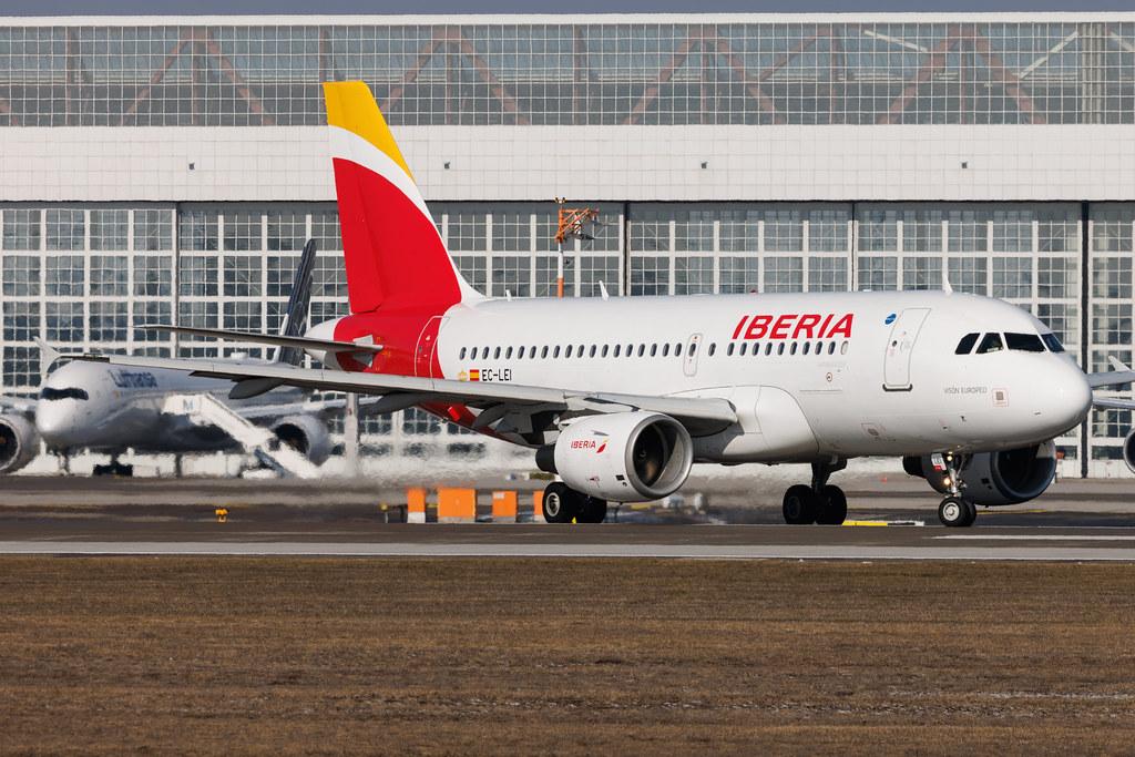 Munich Airport: Iberia (IB / IBE) | Airbus A319-111 A319 | EC-LEI | MSN 3744