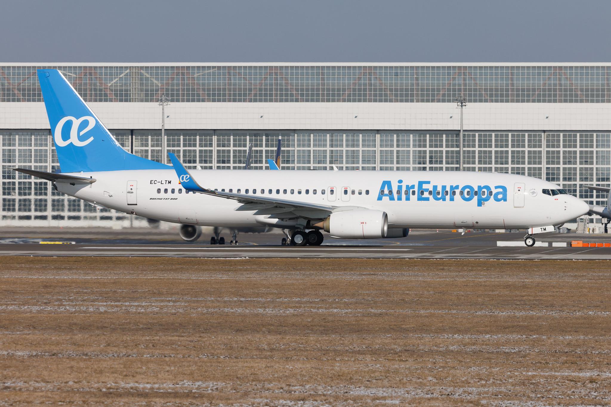 Munich Airport: Air Europa (UX / AEA) | Boeing 737-85P B738 | EC-LTM | MSN 36591