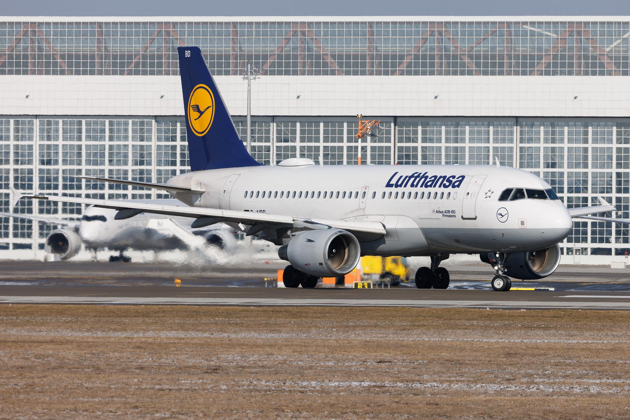 Munich Airport: Lufthansa (LH / DLH) | Airbus A319-112 A319 | D-AIBD | MSN 4455