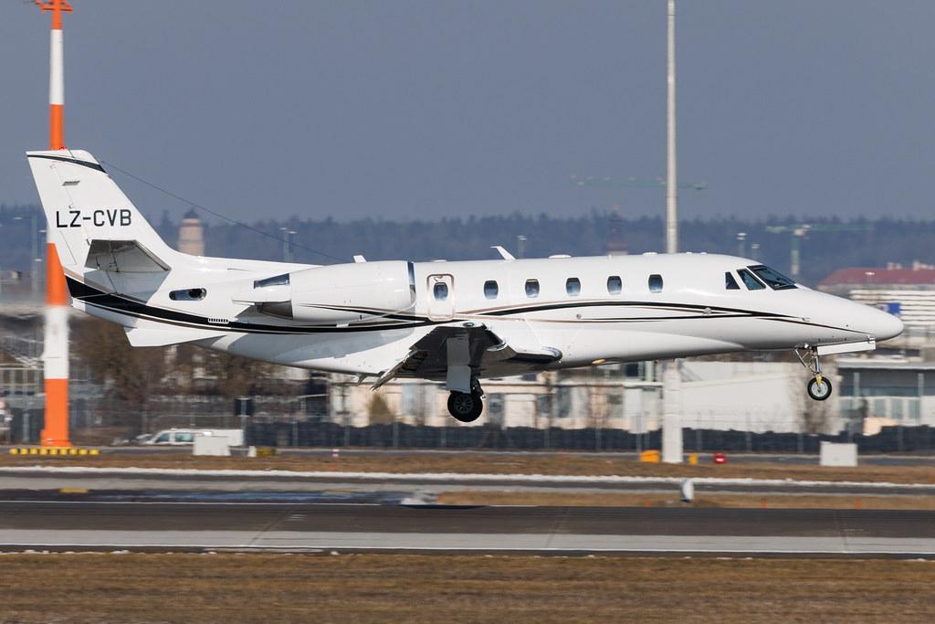 Munich Airport: Heli Air Services (HLR) | Cessna Citation XLS+ C56X | LZ-CVB | MSN 560-6075