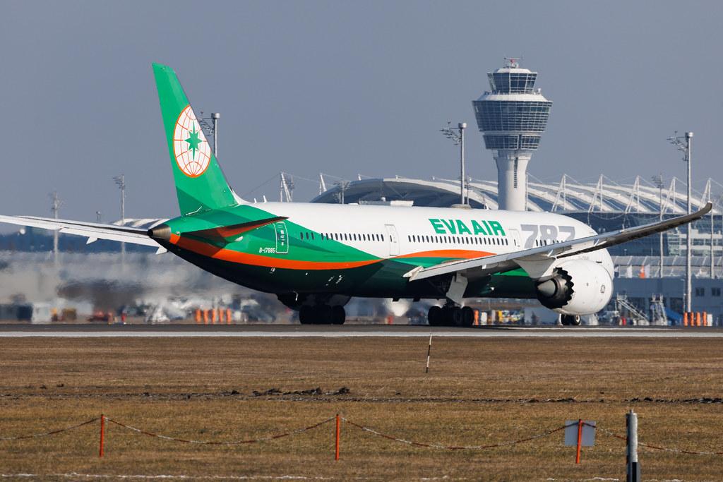 Munich Airport: EVA Air (BR / EVA) | Boeing 787-9 Dreamliner B789 | B-17885 | MSN 42118