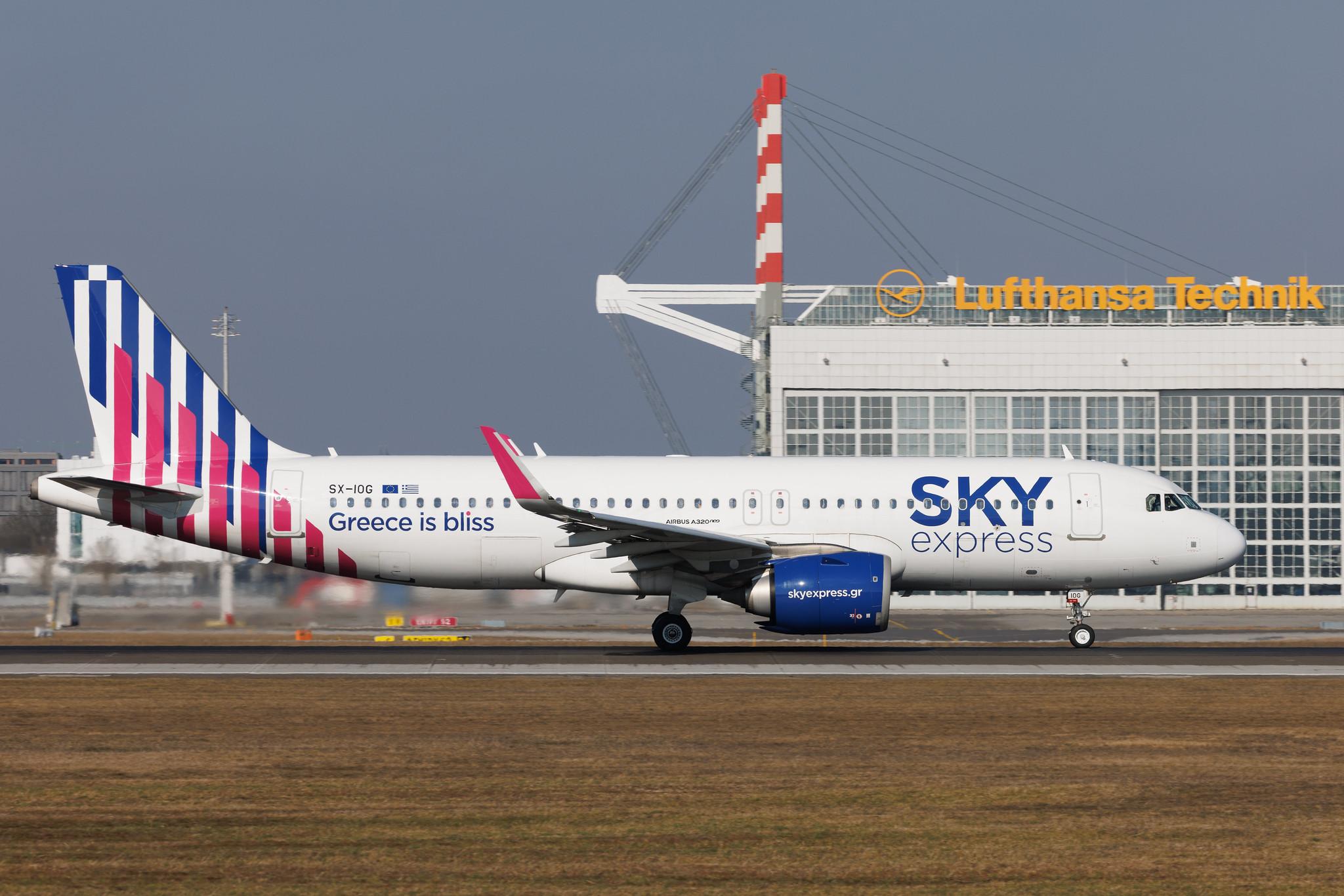 Munich Airport: Sky Express (GQ / SEH) | Airbus A320-251N A20N | SX-IOG | MSN 10083
