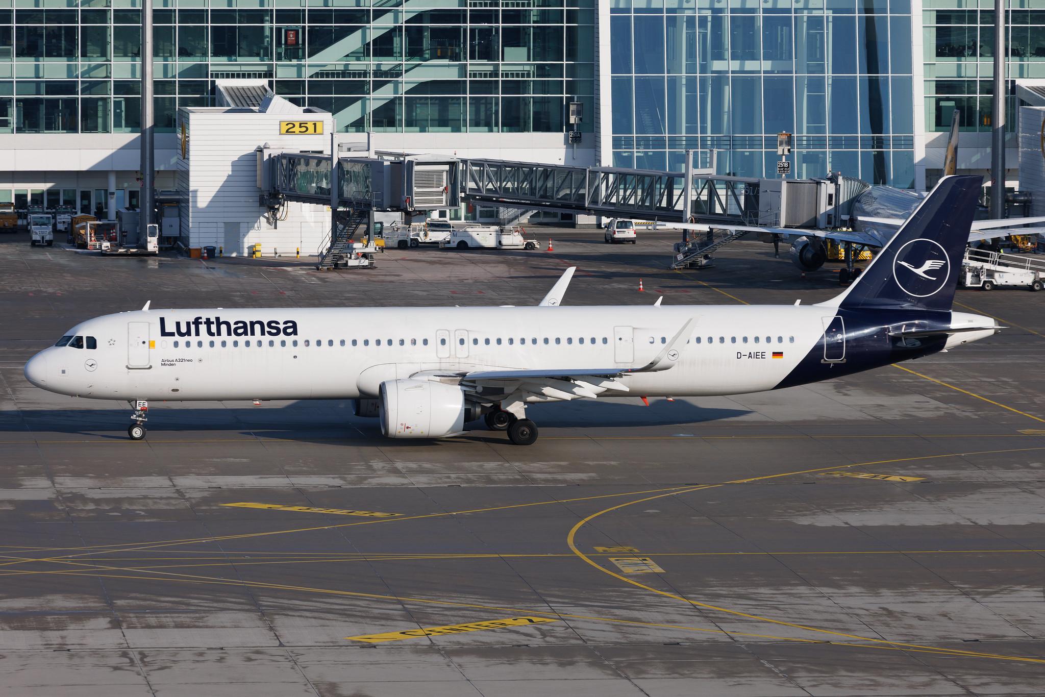 Munich Airport: Lufthansa (LH / DLH) | Airbus A321-271NX A21N | D-AIEE | MSN 9046