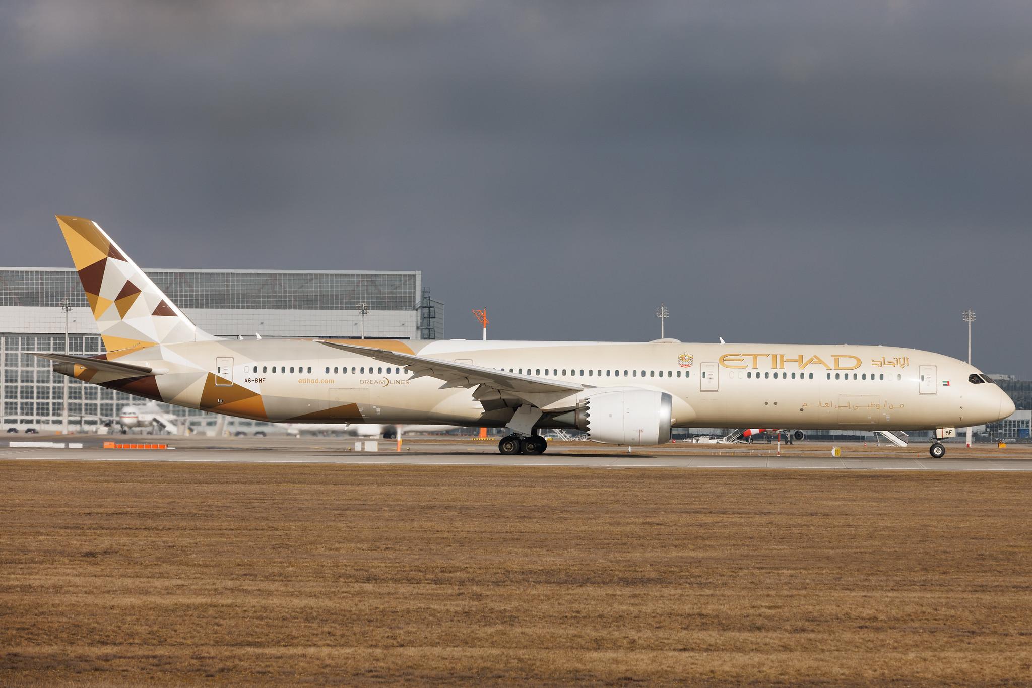 Munich Airport: Etihad Airways (EY / ETD) | Boeing 787-10 Dreamliner B78X | A6-BMF | MSN 60761