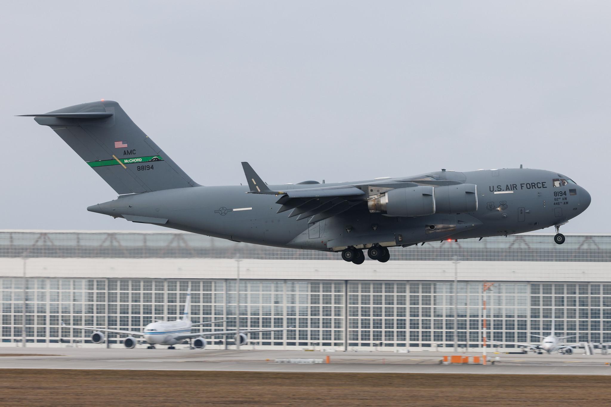 Munich Airport: United States - Air Force (RCH) |  Boeing C-17A Globemaster III C17 |  08-8194 | MSN P-194