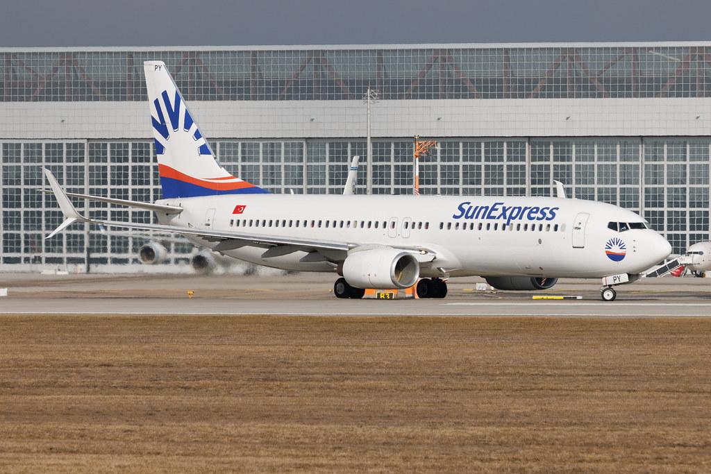 Munich Airport: SunExpress (XQ / SXS) | Boeing 737-8EH B738 | TC-SPY | MSN 35842