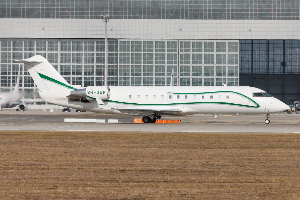 Munich Airport: AirX (AXY) | Mitsubishi Challenger 850 CRJ2 | 9H-DOM | MSN 8069