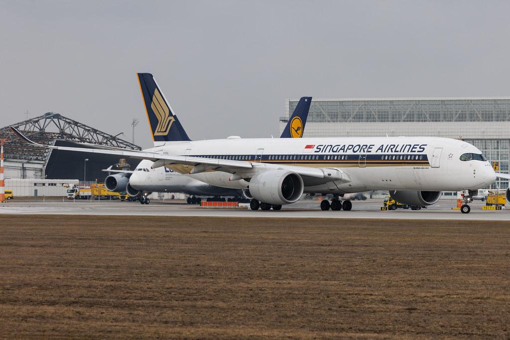Munich Airport: Singapore Airlines (SQ / SIA) | Airbus A350-941 A359 | 9V-SMD | MSN 037