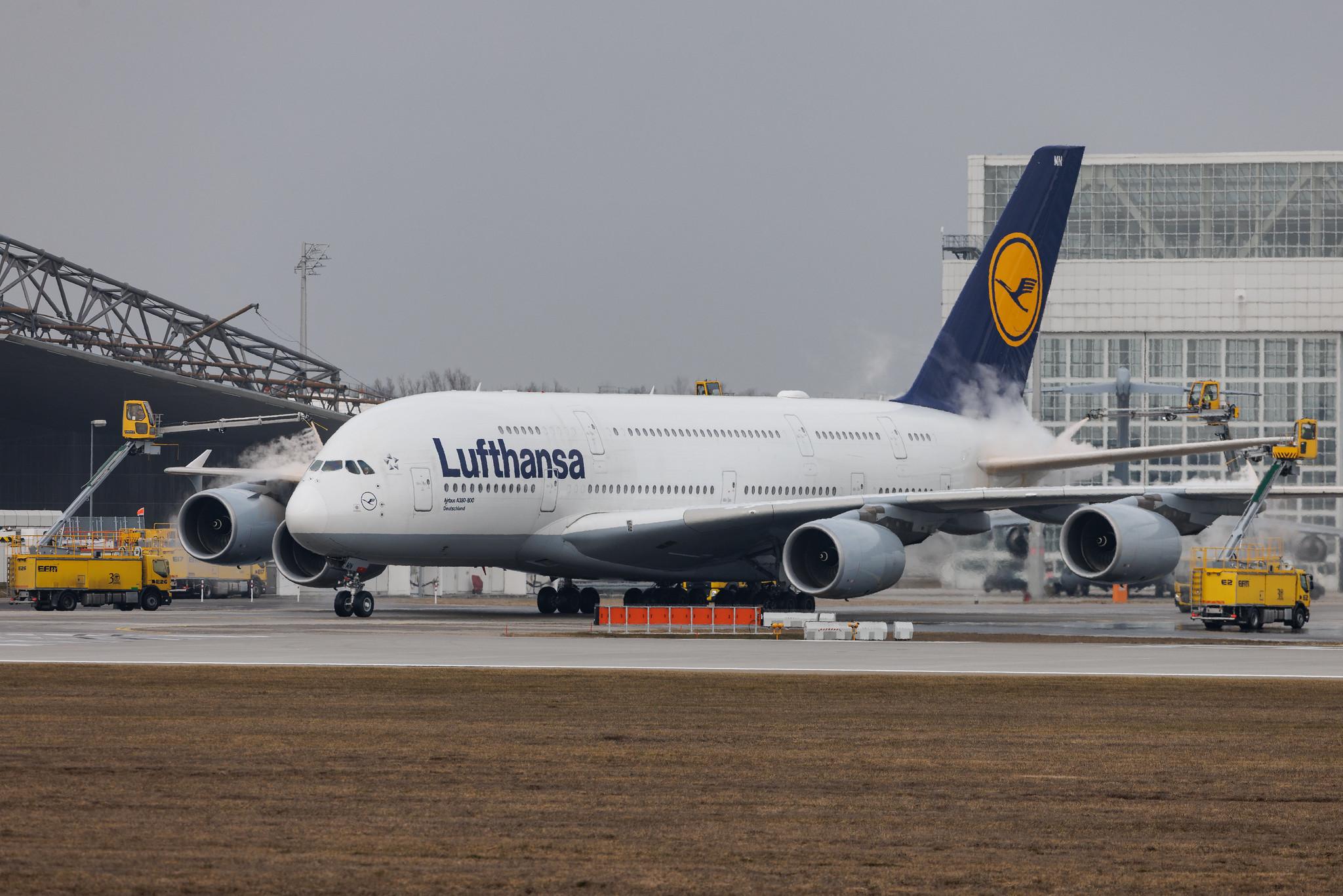 Munich Airport: Lufthansa (LH / DLH) | Airbus A380-841 A388 | D-AIMN | MSN 177