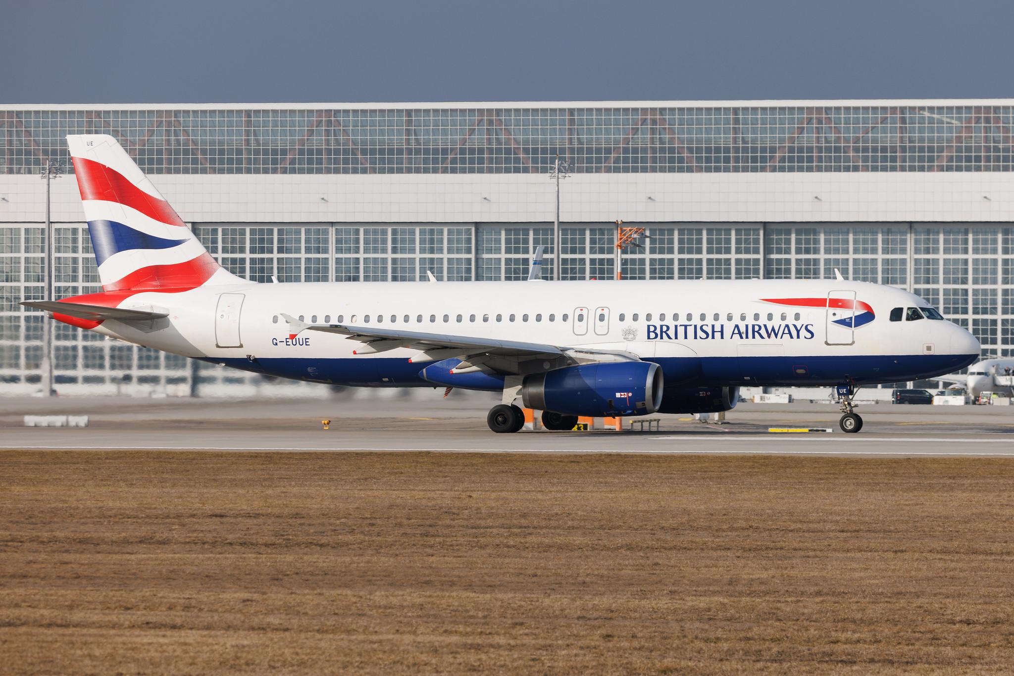 Munich Airport: British Airways (BA / BAW) | Airbus A320-232 A320 | G-EUUE | MSN 1782