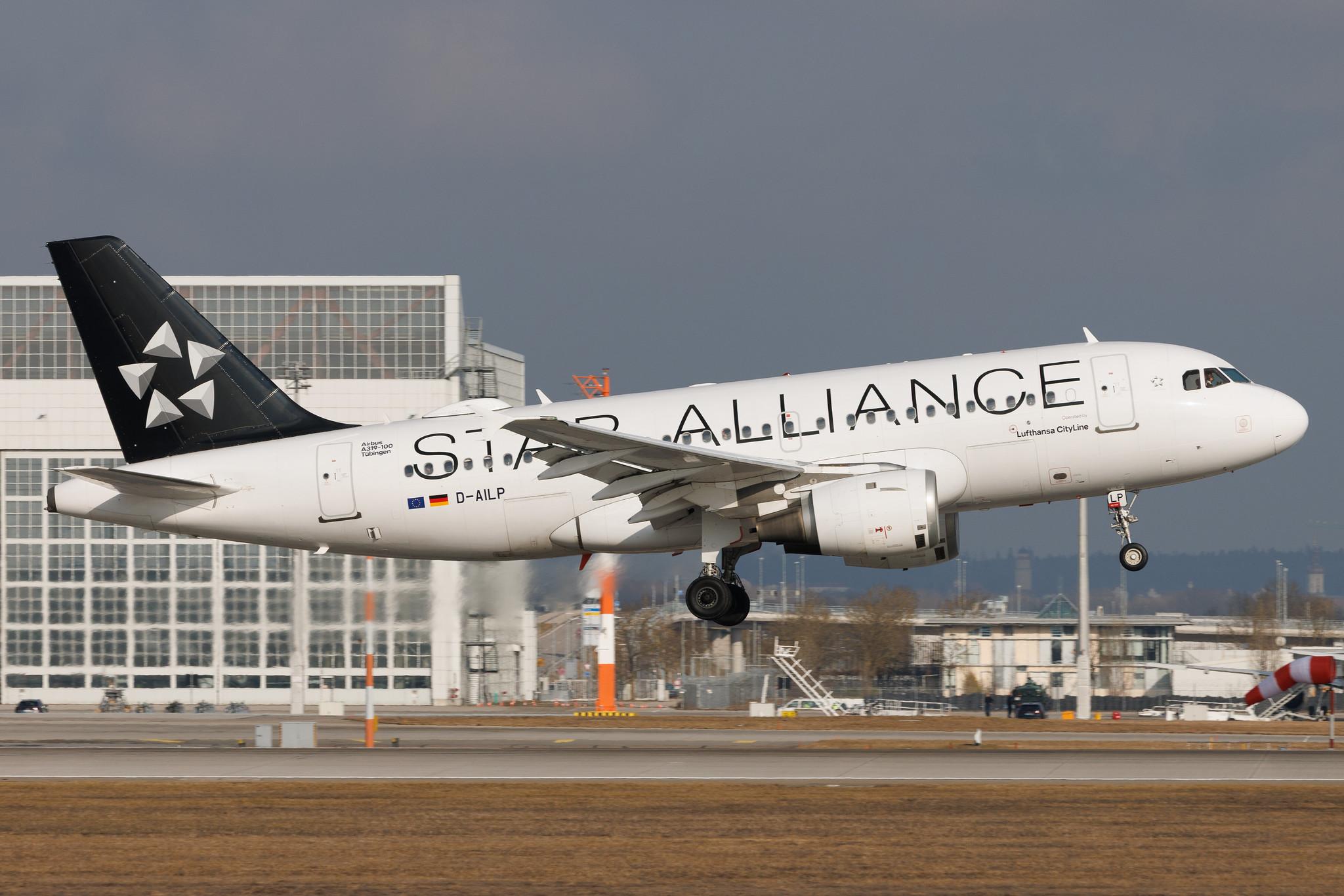 Munich Airport: Lufthansa (LH / DLH) | Operator: Lufthansa CityLine | Airbus A319-114 A319 | D-AILP | MSN 0717