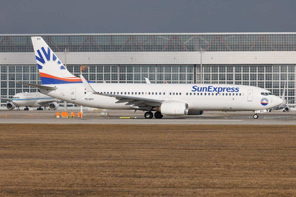 Munich Airport: SunExpress (XQ / SXS) | Boeing 737-8EH B738 | TC-SPY | MSN 35842