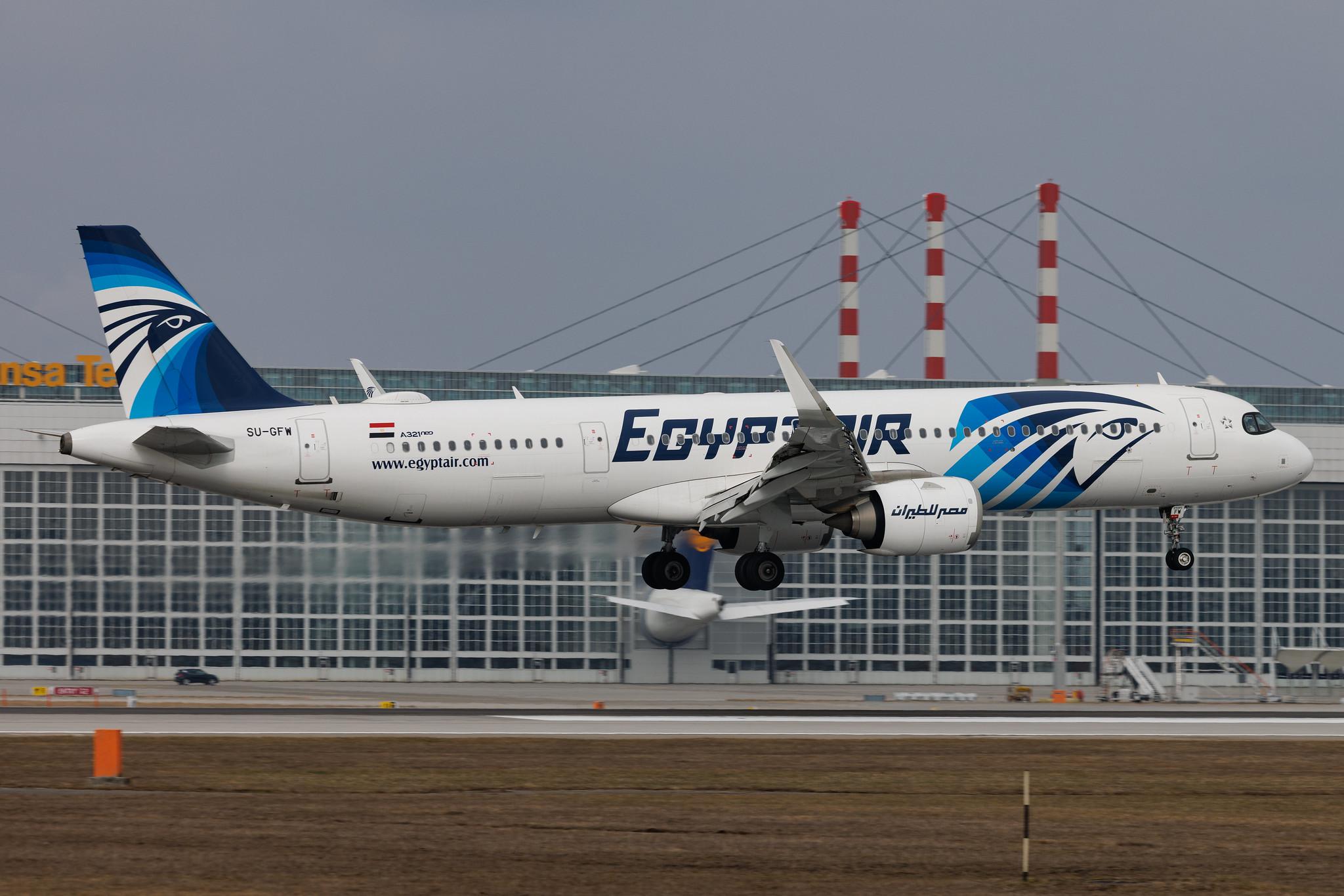 Munich Airport: Egyptair (MS / MSR) | Airbus A321-251NX A21N | SU-GFW | MSN 11581