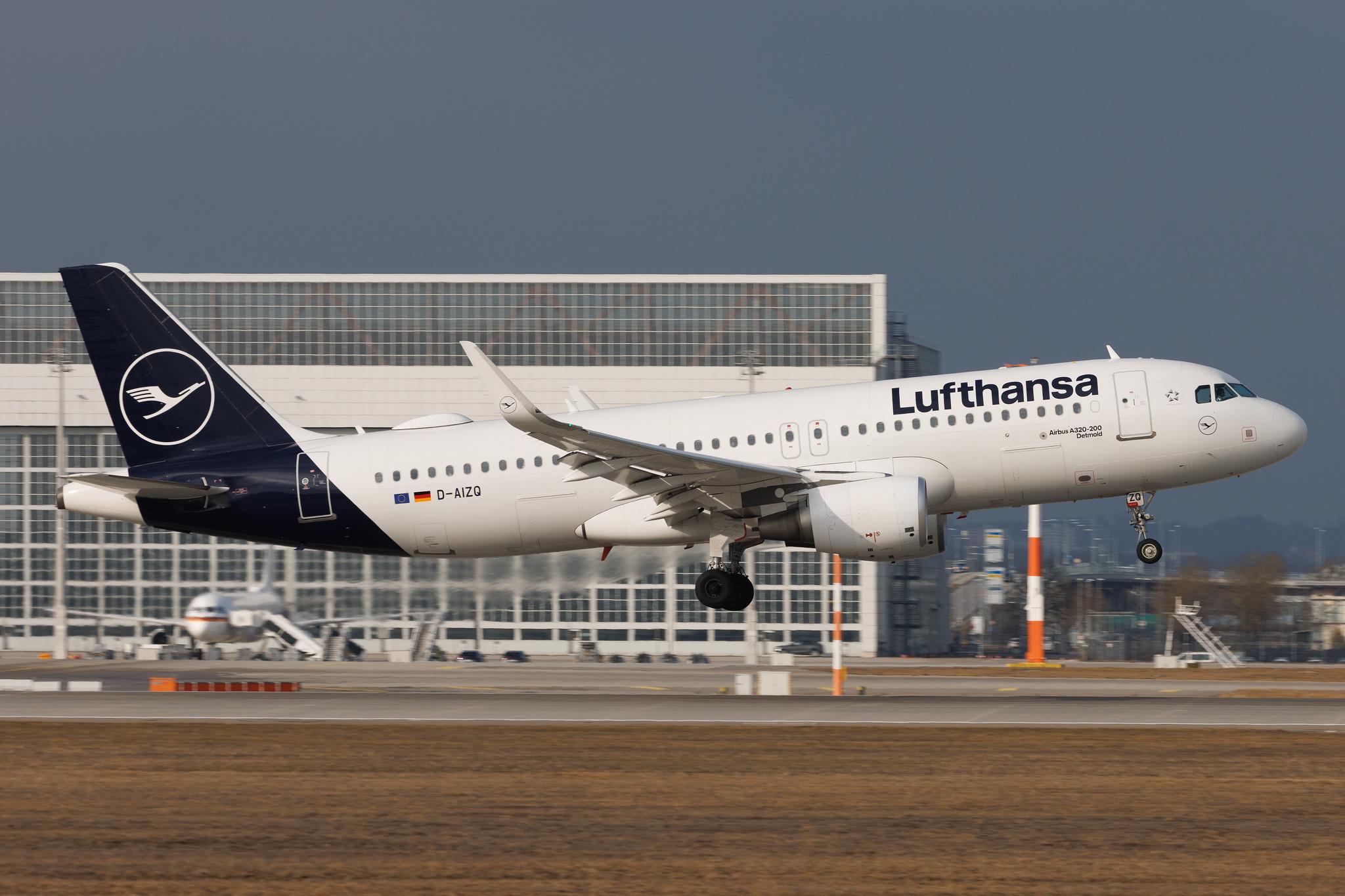 Munich Airport: Lufthansa (LH / DLH) | Airbus A320-214 A320 | D-AIZQ | MSN 5497