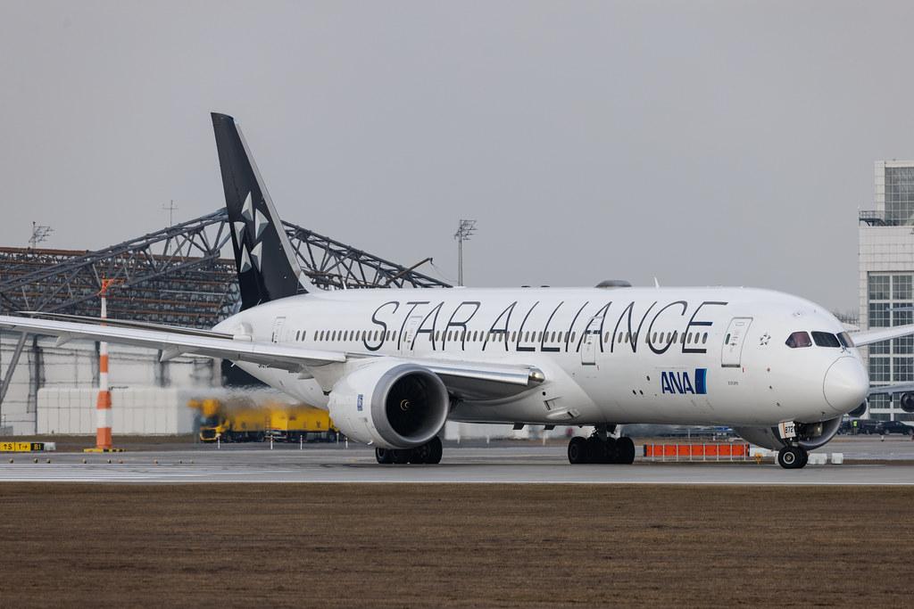 Munich Airport: All Nippon Airways (NH / ANA) |  Livery: Star Alliance Livery | Operator: Air Japan |  Boeing 787-9 Dreamliner B789 | JA872A | MSN 34504