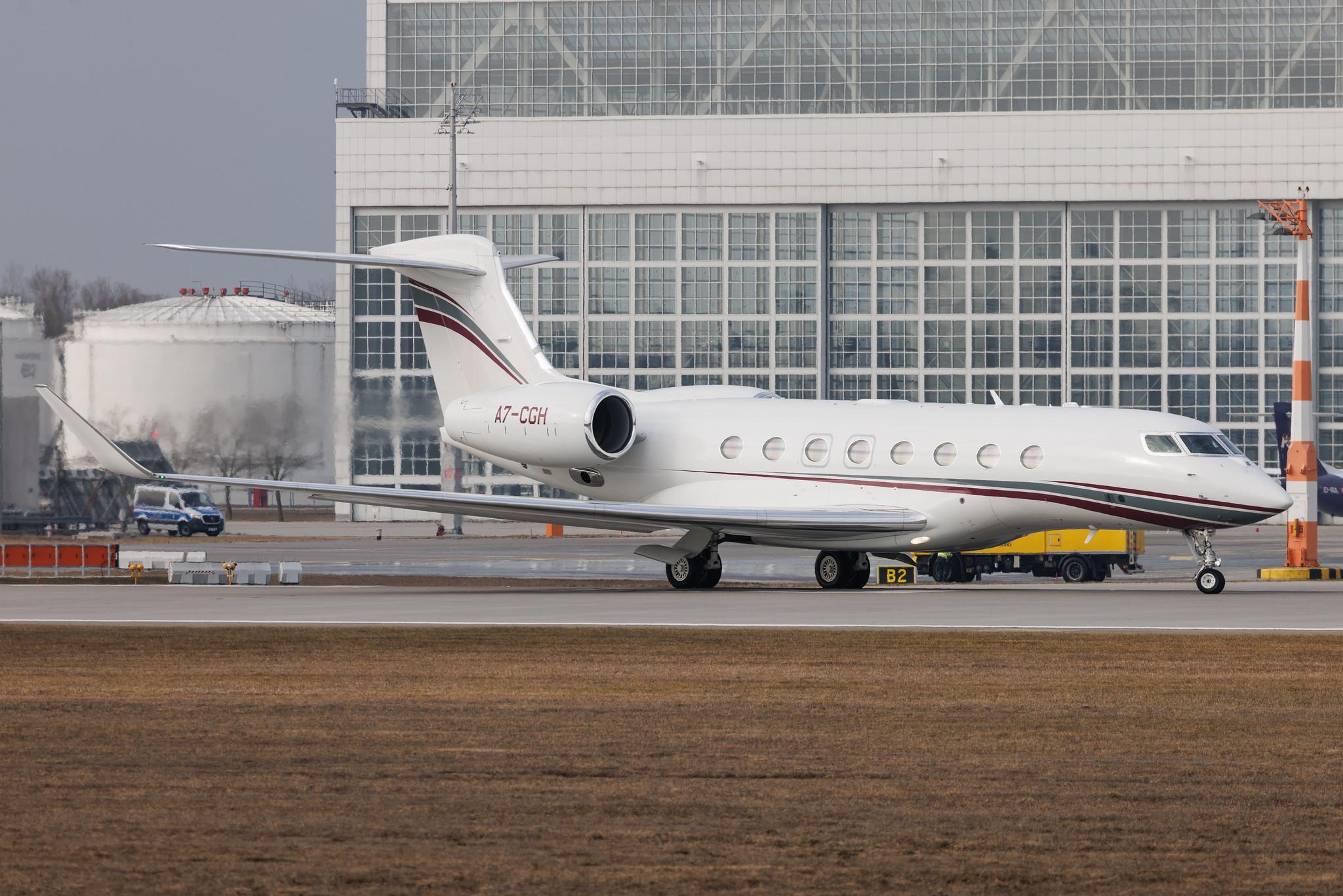 Munich Airport: Qatar Executive (QE / QQE) | Gulfstream G650ER GLF6 | A7-CGH | MSN 6465