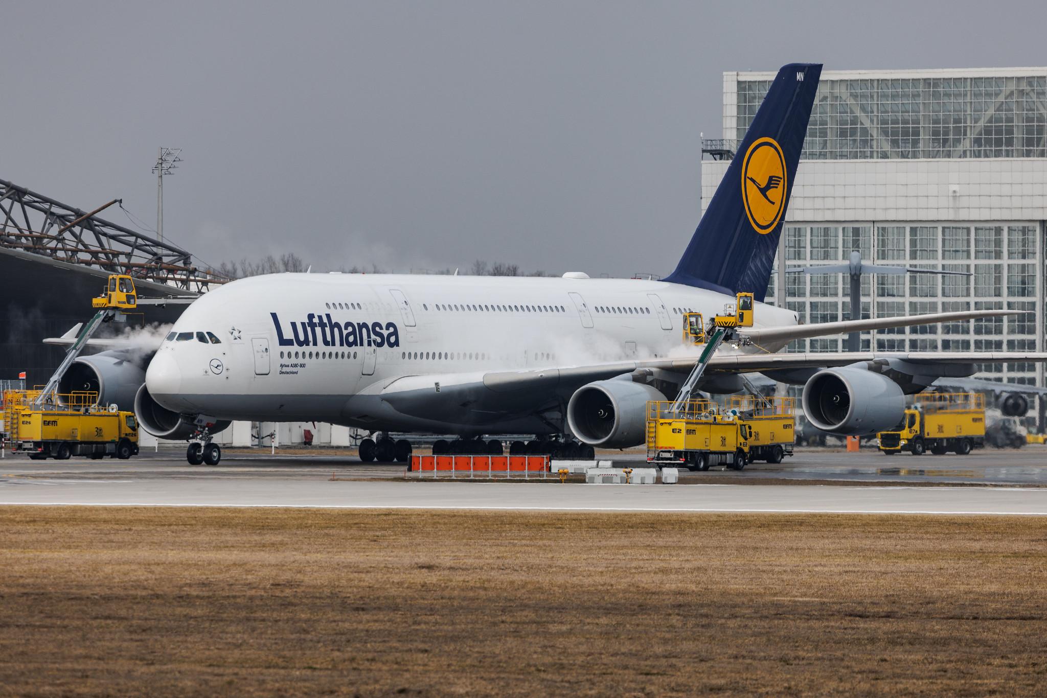 Munich Airport: Lufthansa (LH / DLH) | Airbus A380-841 A388 | D-AIMN | MSN 177
