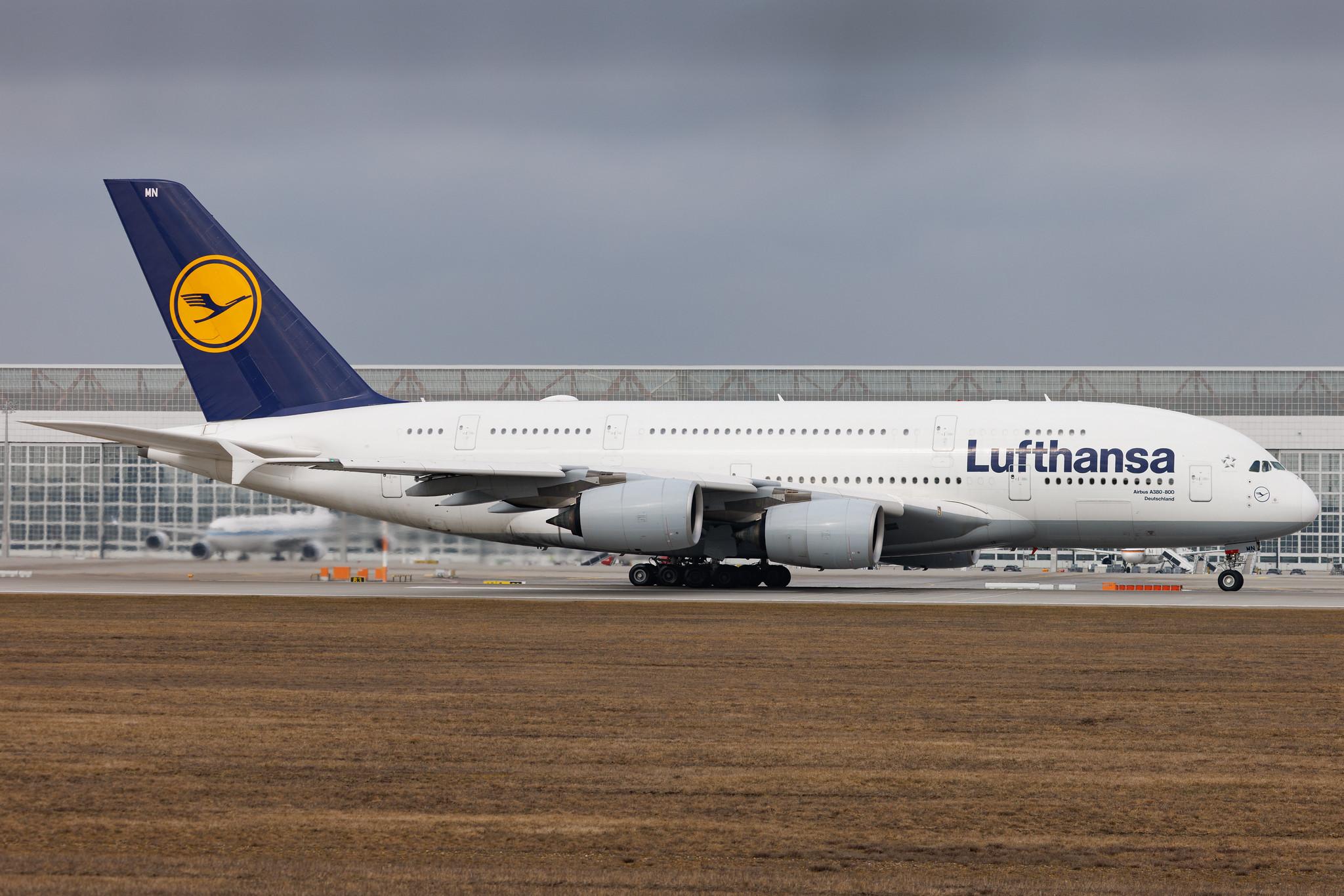 Munich Airport: Lufthansa (LH / DLH) | Airbus A380-841 A388 | D-AIMN | MSN 177
