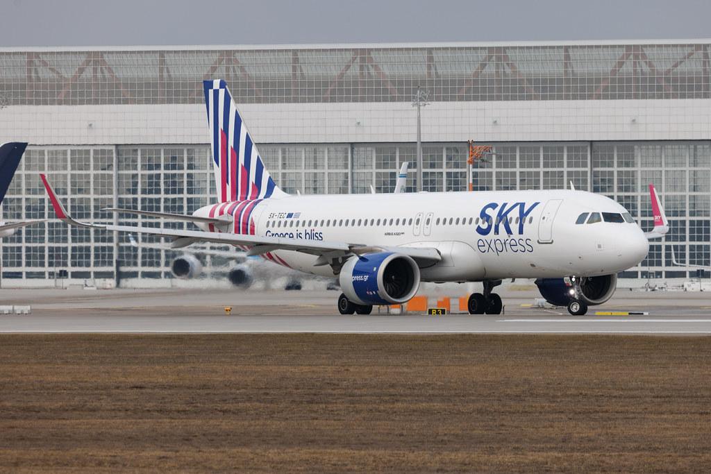Munich Airport: Sky Express (GQ / SEH) | Airbus A320-251N A20N | SX-TEC | MSN 9566
