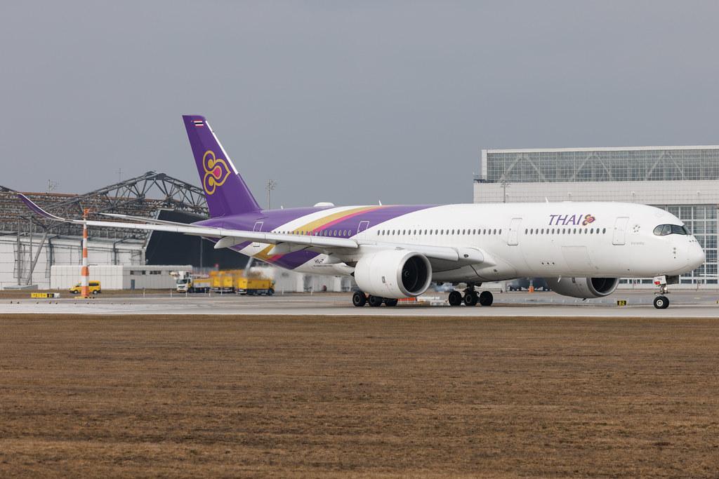 Munich Airport: Thai Airways (TG / THA) | Airbus A350-941 A359 | HS-THV | MSN 187